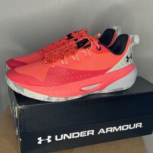 NEW WOMEN'S UNDER ARMOR HOVR ASCENT (3025680-600) PINK/WHITE SIZE 10